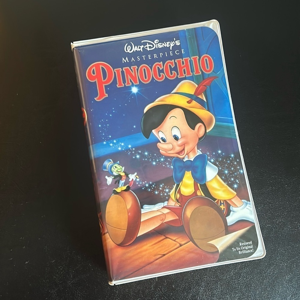 Disney Pinocchio Masterpiece VHS Movie
